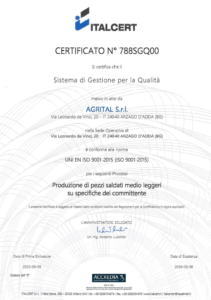 certificato ISO9001